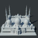 modello 3D Moschea di Sheikh Zayed - anteprima