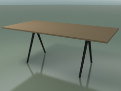 Rectangular table 5411 (H 74 - 99x200 cm, laminate Fenix F05, V44)