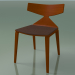 3D modeli Sandalye 3714 (4 ahşap ayak, koltukta bir yastık ile, Turuncu) - önizleme