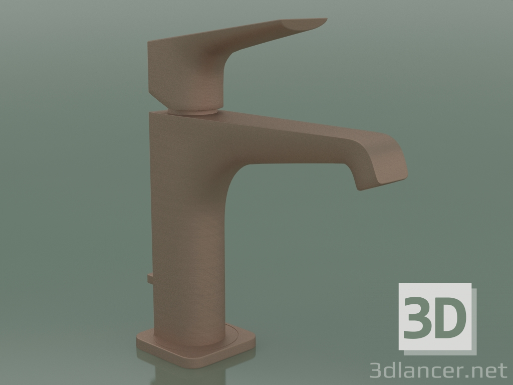 3D modeli Tek kollu lavabo bataryası 130 (36110140, Brushed Bronze) - önizleme