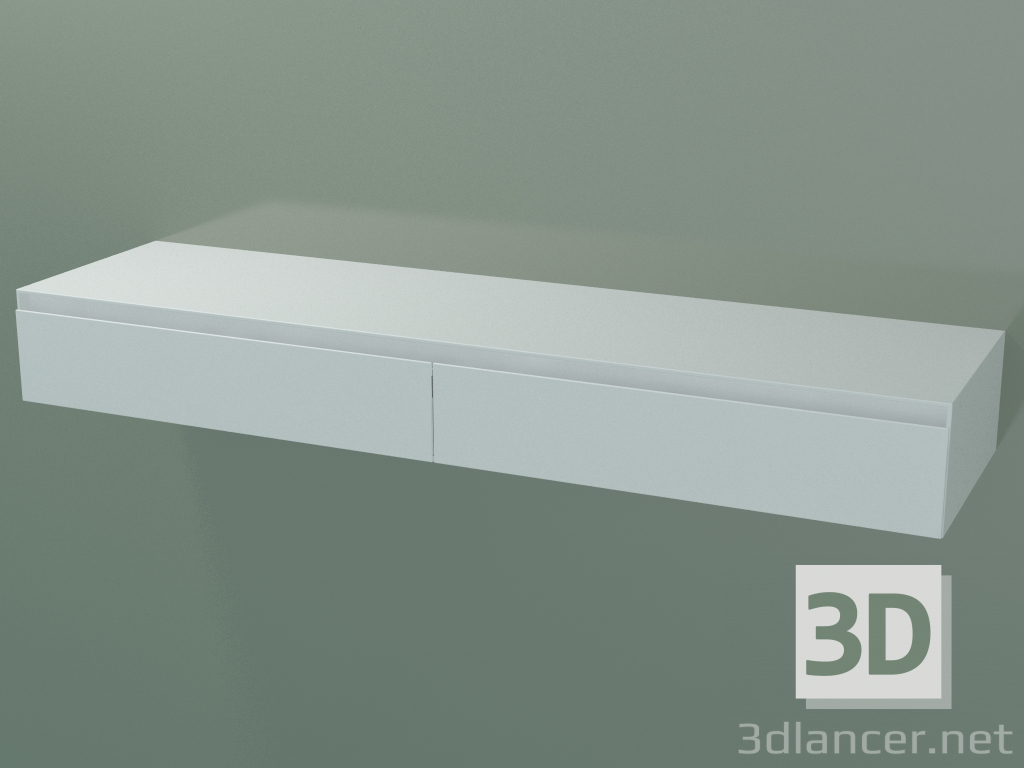 3D Modell Schublade (L 192, P 50, H 24 cm) - Vorschau