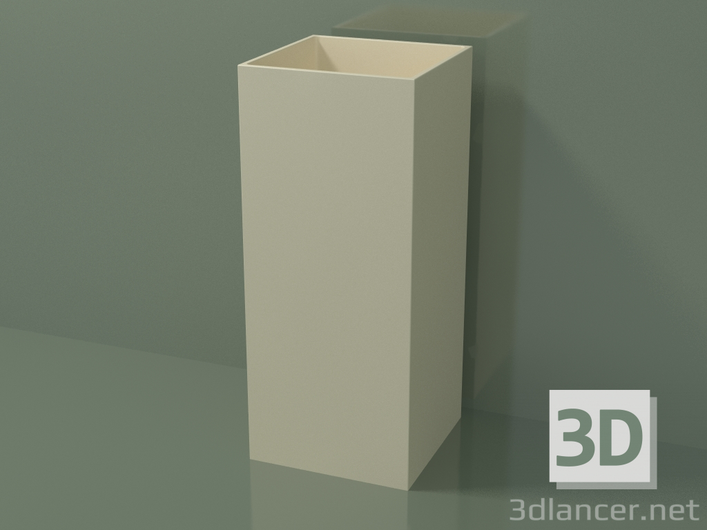 3d model Floor-standing washbasin (03UN16101, Bone C39, L 36, P 36, H 85 cm) - preview
