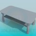 modello 3D Tavolino con un ripiano - anteprima