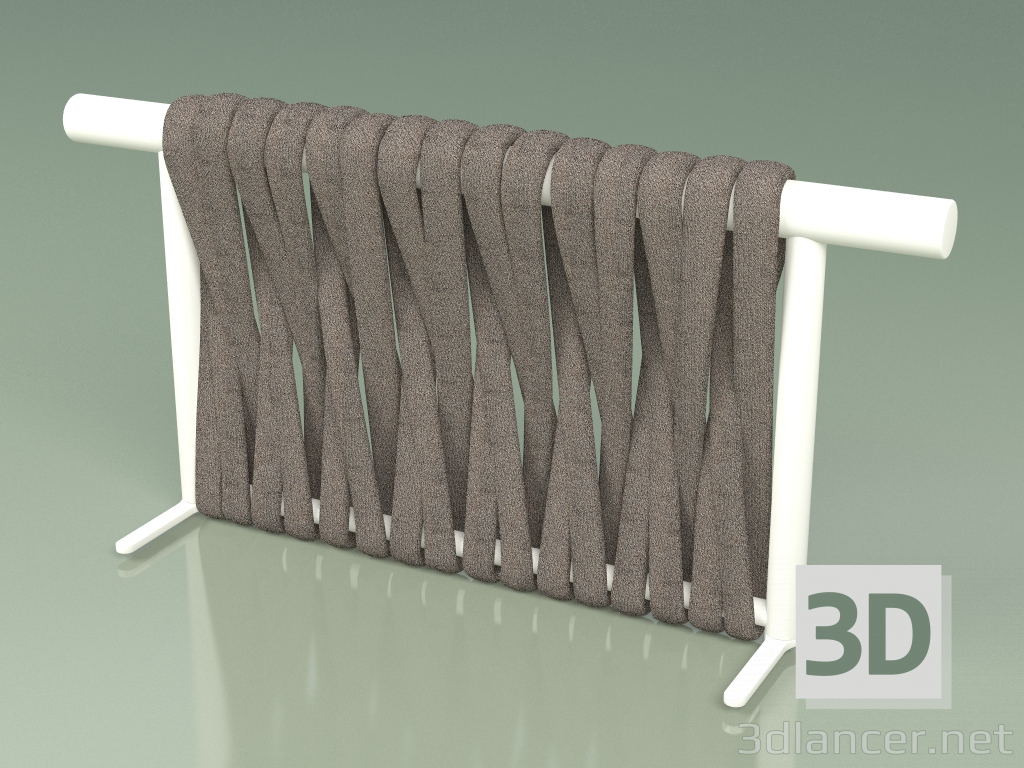3D modeli Koltuk modülü 211 sırtlığı (Metal Süt, Gri Kum Kemer) - önizleme