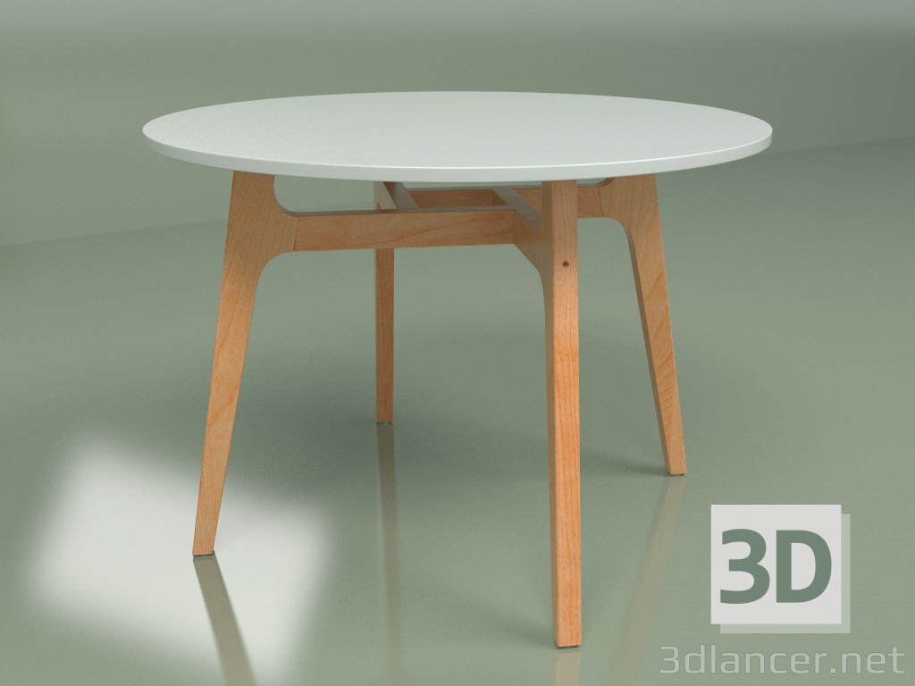 modello 3D Tavolo da pranzo Eiffel diametro 100 - anteprima