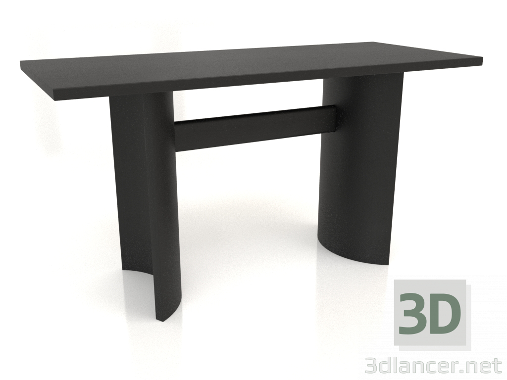 Modelo 3d Mesa de jantar DT 05 (1400x600x750, madeira preta) - preview