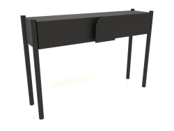 Table console KT 02 (1200x300x800, bois noir)