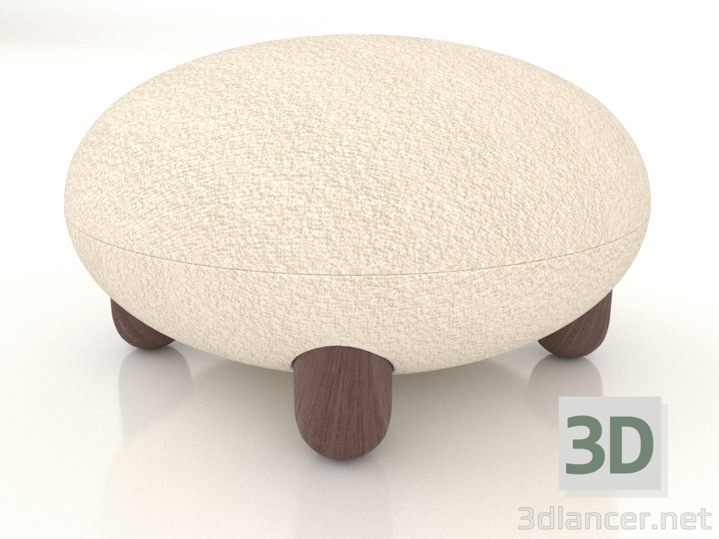 3d model Flock Ottoman footstool - preview