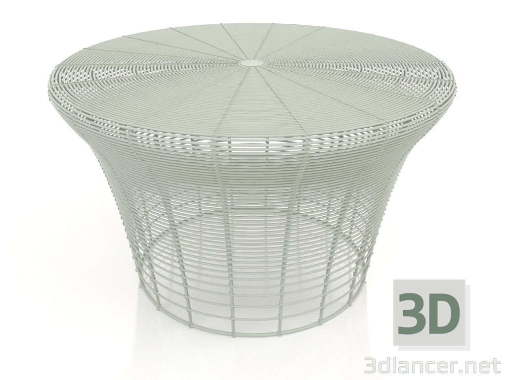 3D Modell Niedriger Hocker (Zementgrau) - Vorschau