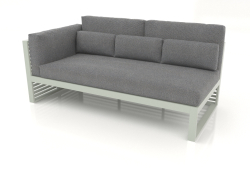 Modular sofa, section 1 left, high back (Cement gray)