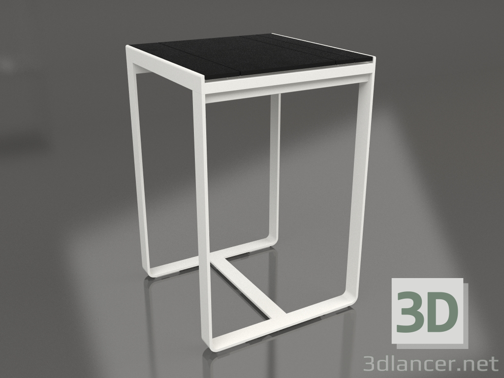 modello 3D Tavolo da bar 70 (DEKTON Domoos, Grigio agata) - anteprima
