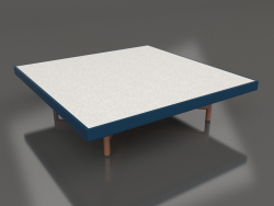 Mesa de centro cuadrada (Gris azul, DEKTON Sirocco)