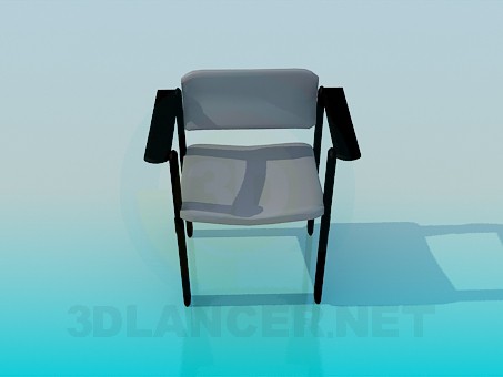 Modelo 3d Cadeira com braços - preview