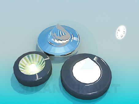 3d model Halogen spotlights - preview 3d model Halogen spotlights - preview