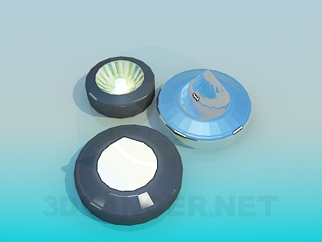3d model Halogen spotlights - preview 3d model Halogen spotlights - preview