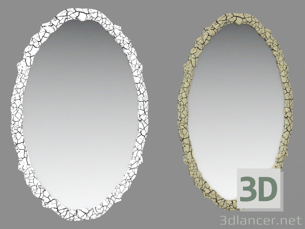 3D modeli Ayna Duvar Monte - önizleme