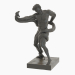 3 डी मॉडल एक अजगर कुश्ती में कांस्य एथलीट की मूर्तिकला - पूर्वावलोकन
