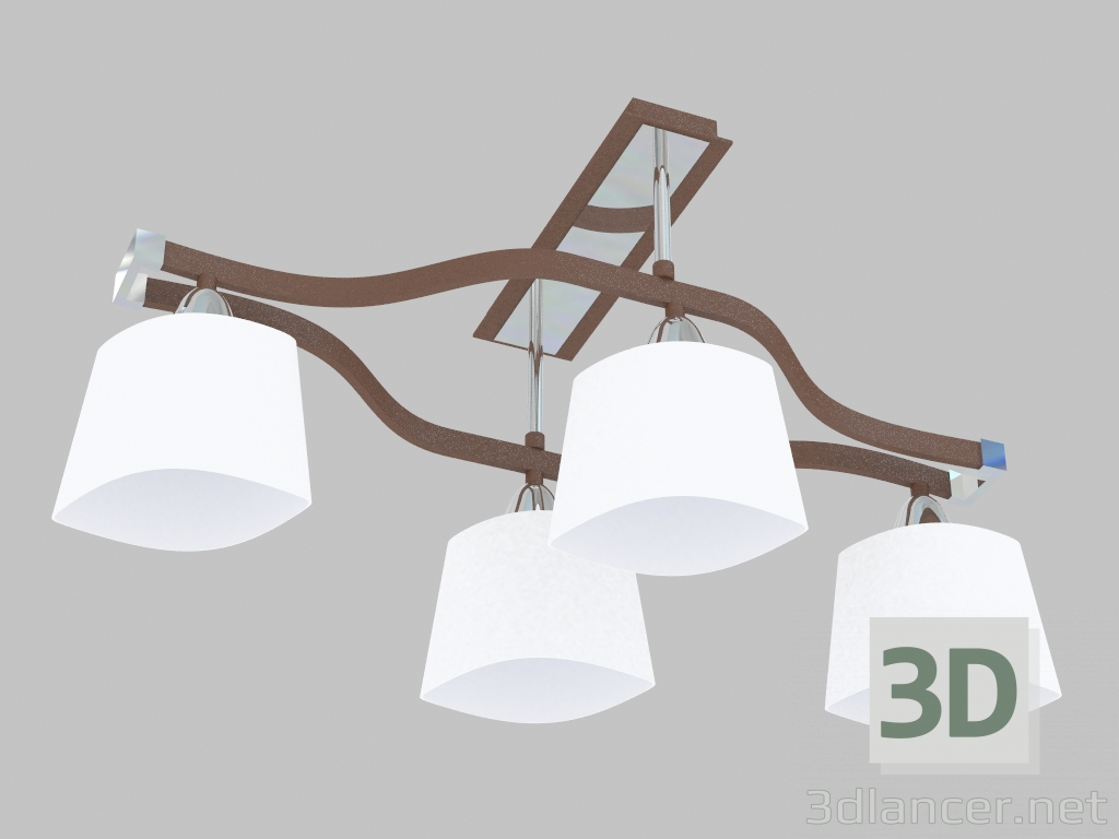 modèle 3D Lustre gondole (en 1096-4U) - preview