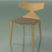 3d model Chair 3714 (4 wooden legs, with cushion on the seat, Natural oak) - preview