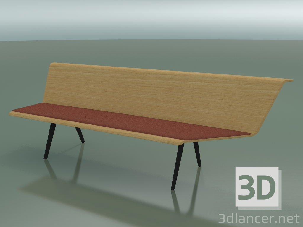 modèle 3D Module d'angle Eating 4604 (L 240 cm, 90 ° gauche, chêne naturel) - preview