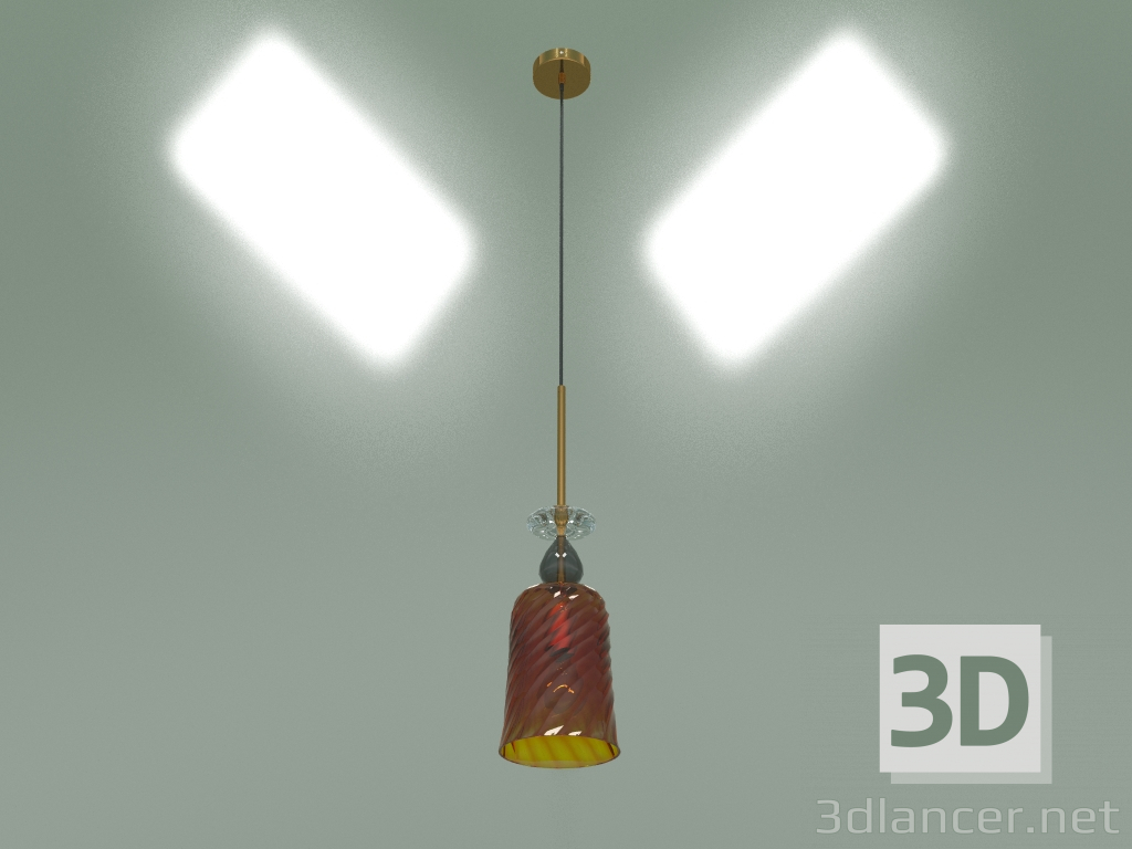 modello 3D Lampada a sospensione Dream 50194-1 (ambra) - anteprima