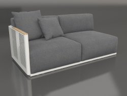 Seção 1 do módulo do sofá à esquerda (cinza ágata)