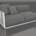 modèle 3D Module canapé section 1 gauche (Gris agate) - preview
