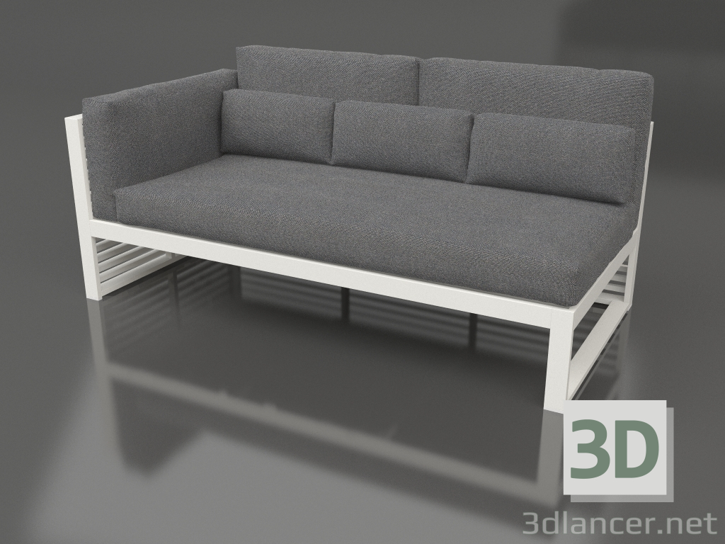 3d model Modular sofa, section 1 left, high back (Agate gray) - preview