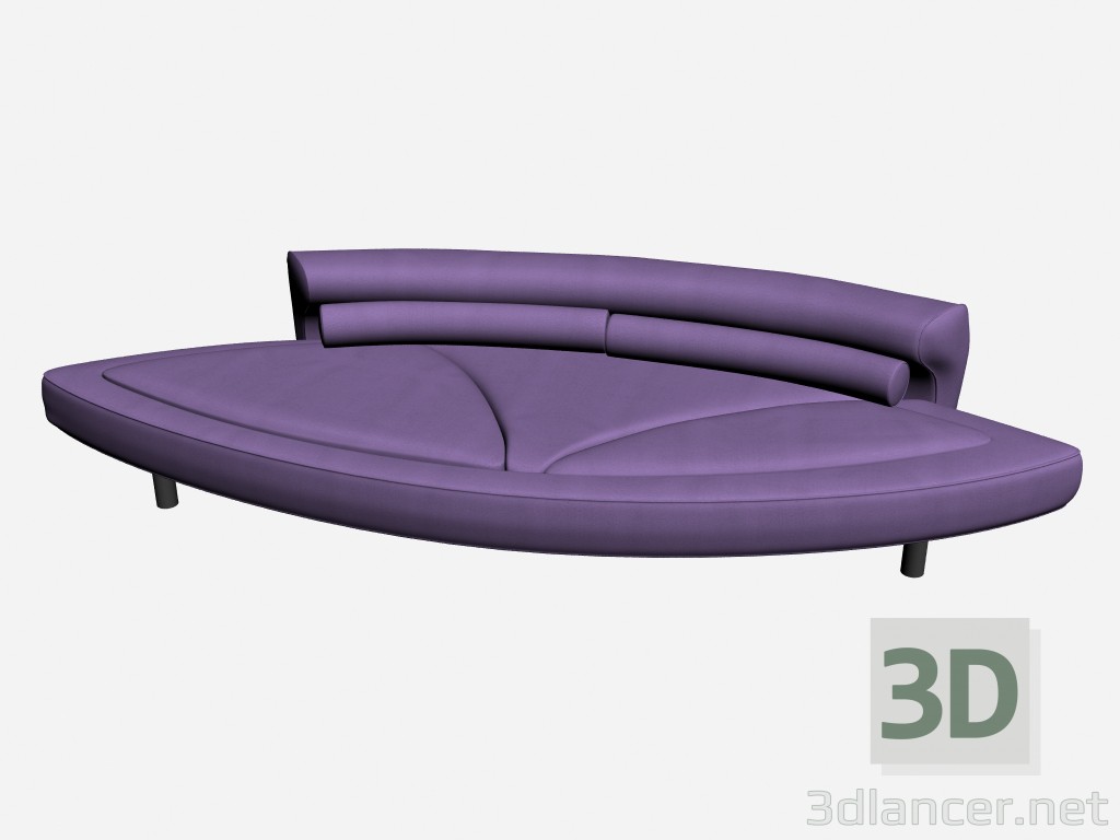 modèle 3D Canapé Ginny - preview