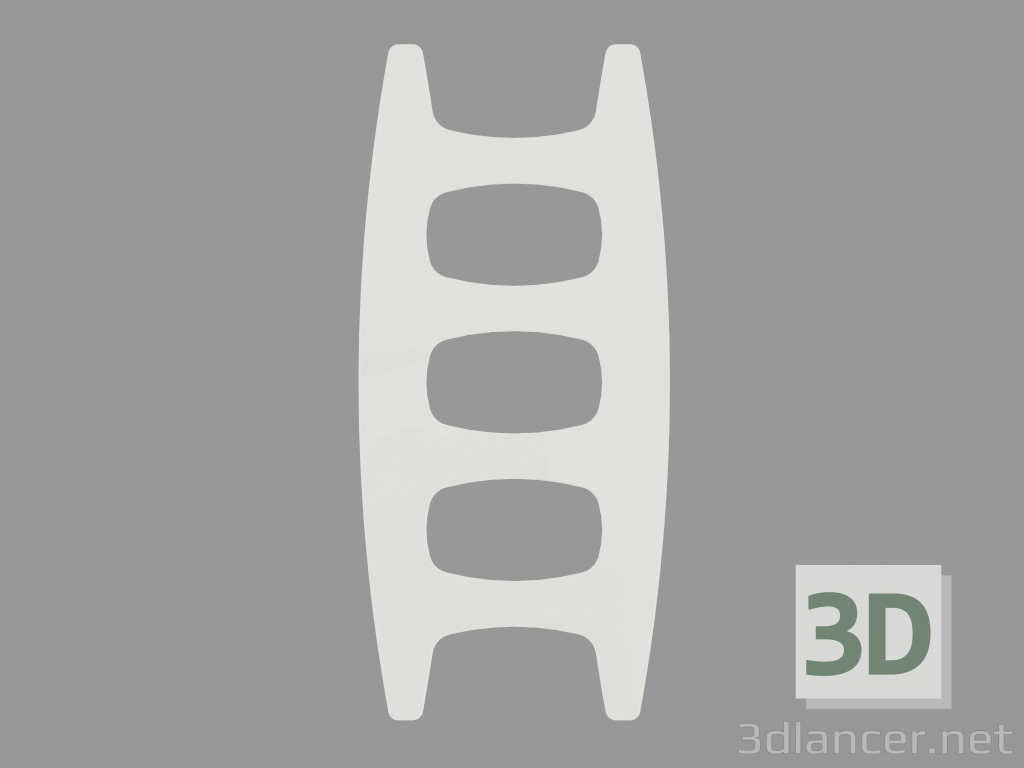 Modelo 3d radiador filme plana - preview