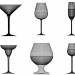 modèle 3D de Différents types de verres acheter - rendu