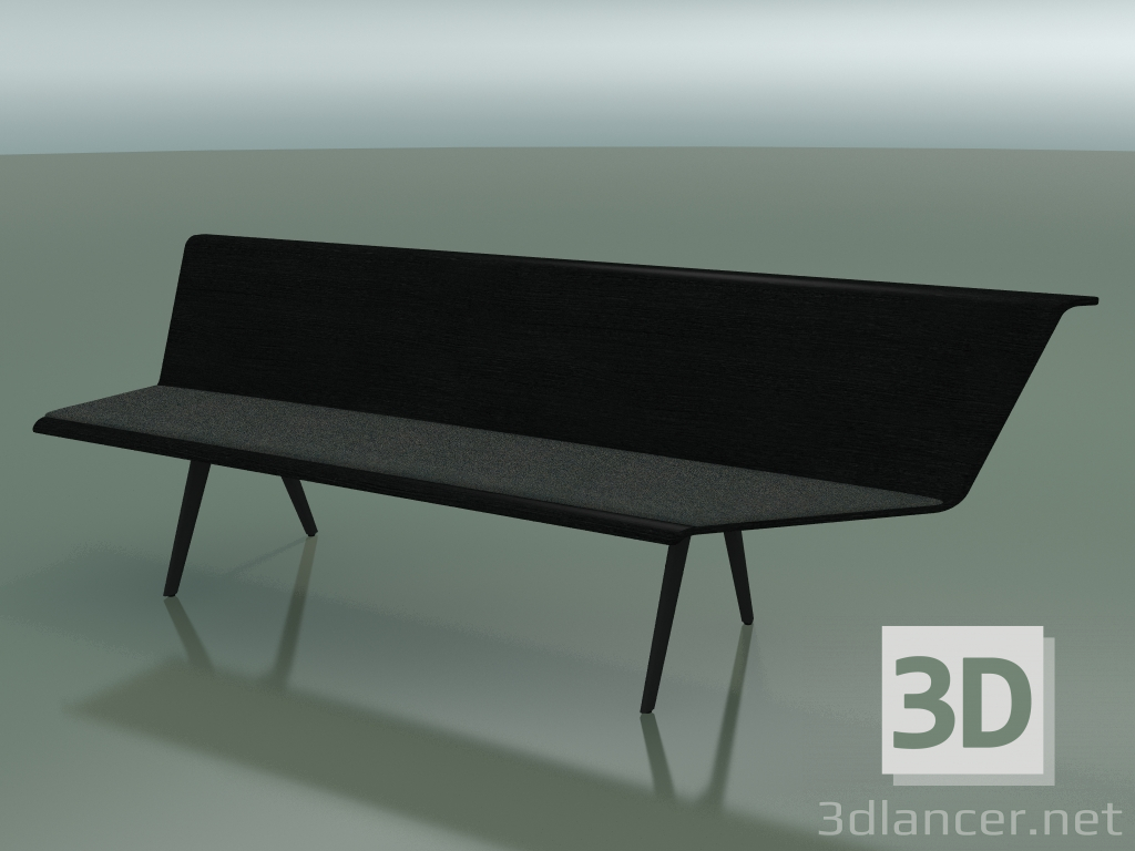 3d model Módulo angular Eating 4604 (L 240 cm, 90 ° izquierda, negro) - vista previa