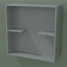 3d model Open box with shelves (90U31001, Silver Gray C35, L 48, P 12, H 48 cm) - preview