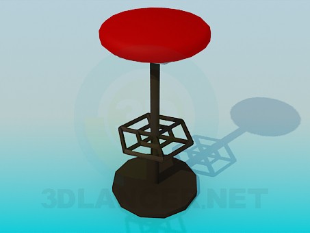 modelo 3D Taburete alto con pie soporte - escuchar modelo 3D Taburete alto con pie soporte - escuchar