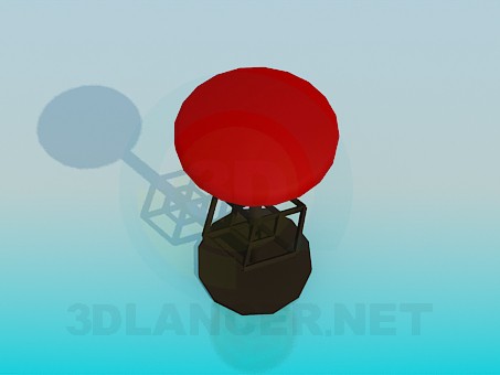 modelo 3D Taburete alto con pie soporte - escuchar modelo 3D Taburete alto con pie soporte - escuchar