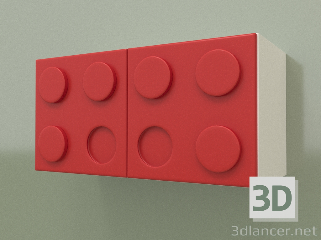 3d model Children's horizontal wall shelf (Chili) - preview