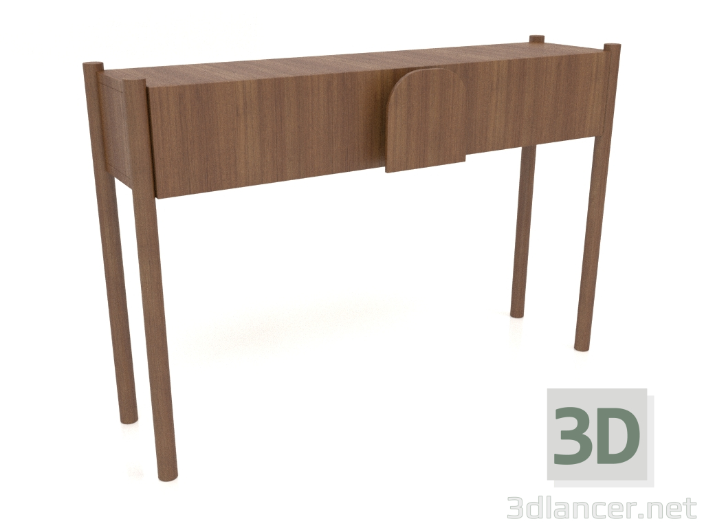3D modeli Konsol masası KT 02 (1200x300x800, ahşap kahverengi ışık) - önizleme