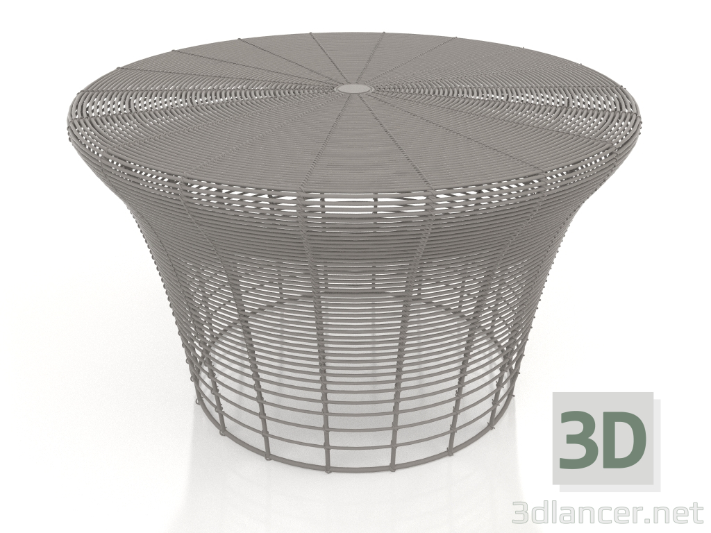 modello 3D Sgabello basso (grigio quarzo) - anteprima