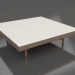 modello 3D Tavolino quadrato (Bronzo, DEKTON Sirocco) - anteprima