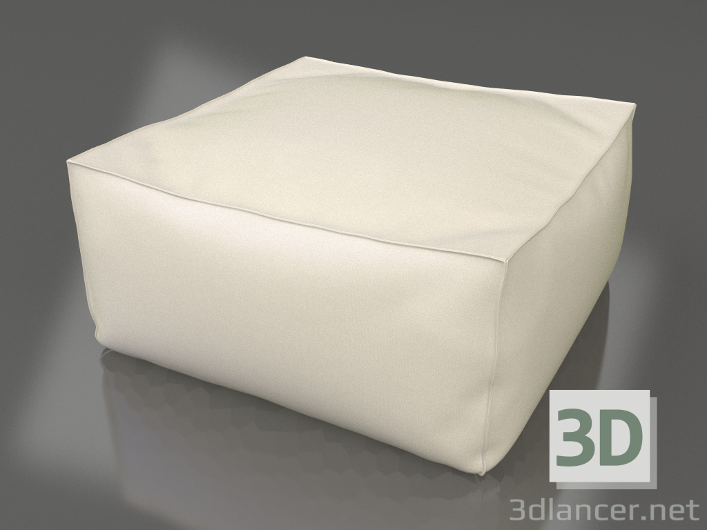 3d model Square pouf - preview