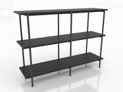 Étagère 3 1200X350X860 mm (noir RAL 9005)