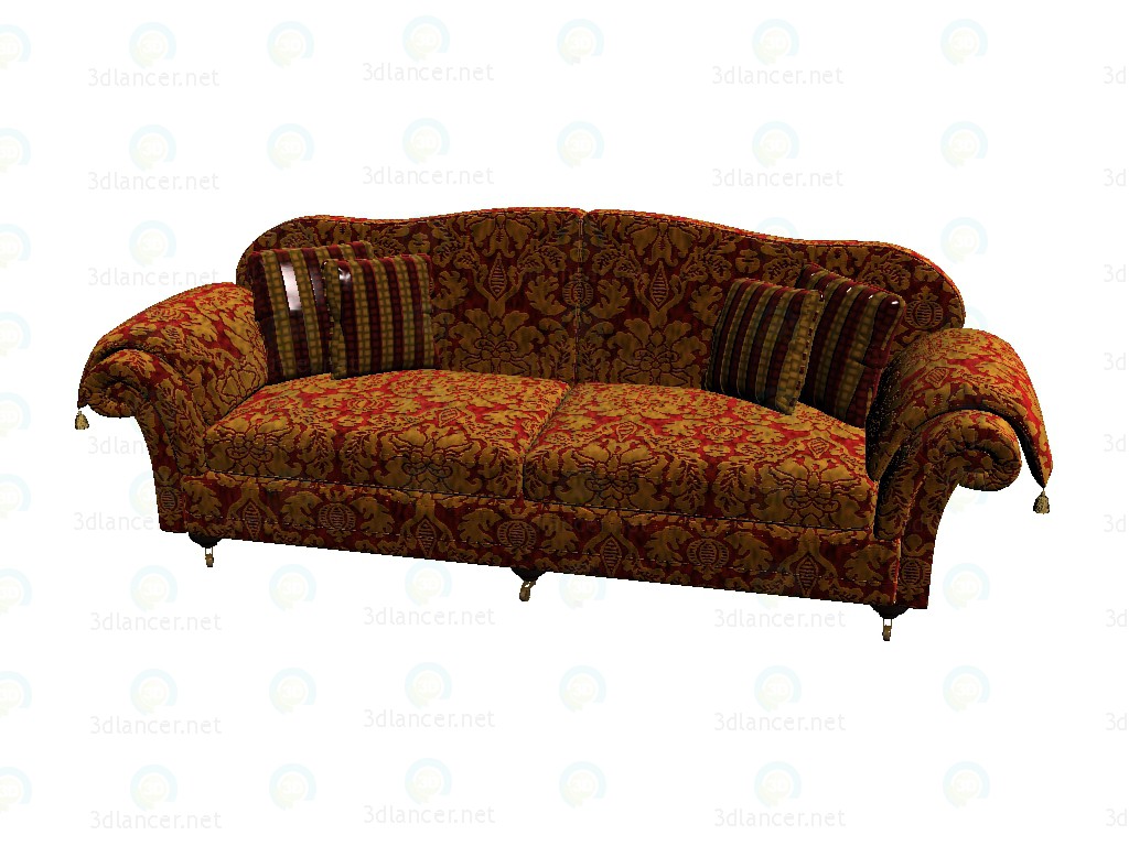 3d модель Коріна диван 3 – превью