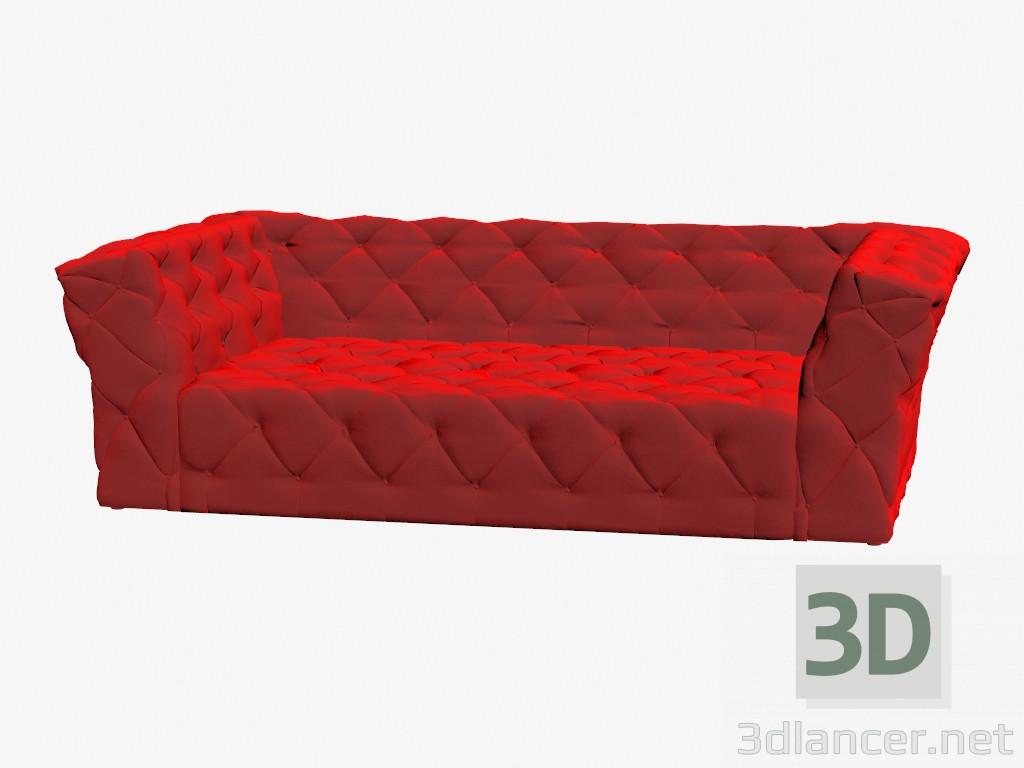 3d model Diwan straight three-seater F140-280 - preview