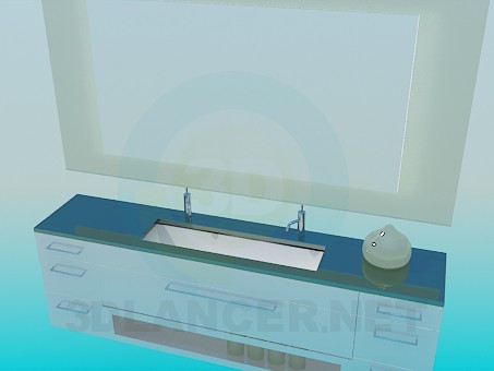 modelo 3D Lavabo - escuchar modelo 3D Lavabo - escuchar