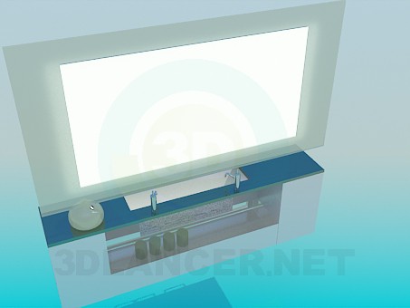 modelo 3D Lavabo - escuchar modelo 3D Lavabo - escuchar