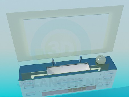 modelo 3D Lavabo - escuchar modelo 3D Lavabo - escuchar