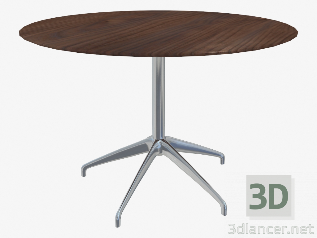 3d model Coffee table (walnut 80x55) - preview