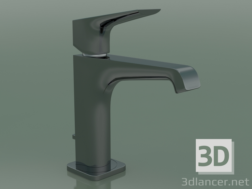modello 3D Miscelatore monocomando lavabo 130 (36110330, Cromo Nero Lucido) - anteprima