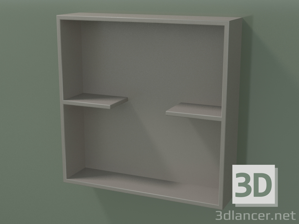modèle 3D Boîte ouverte avec étagères (90U31001, Argile C37, L 48, P 12, H 48 cm) - preview