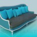 modèle 3D Canapé de style victorien - preview